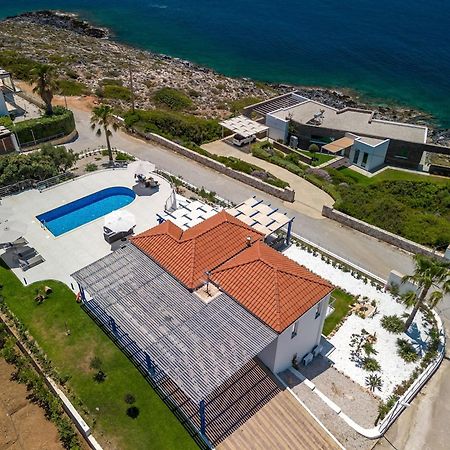 Villa Hemera Ocean View Private Heated Pool Chorafakia Exterior photo