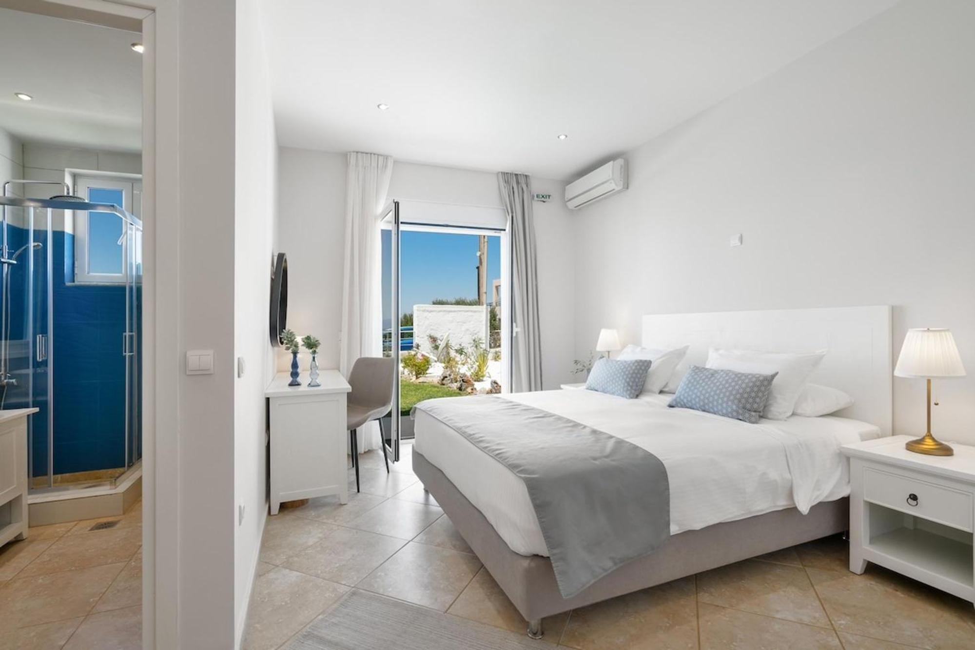 Villa Hemera Ocean View Private Heated Pool Chorafakia Exterior photo